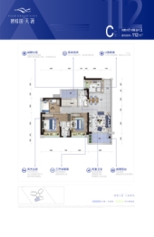 碧桂园天著3室2厅1厨2卫建面112.00㎡